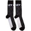 The Beatles: Let It Be Text Outlines Repeat Ankle Socks