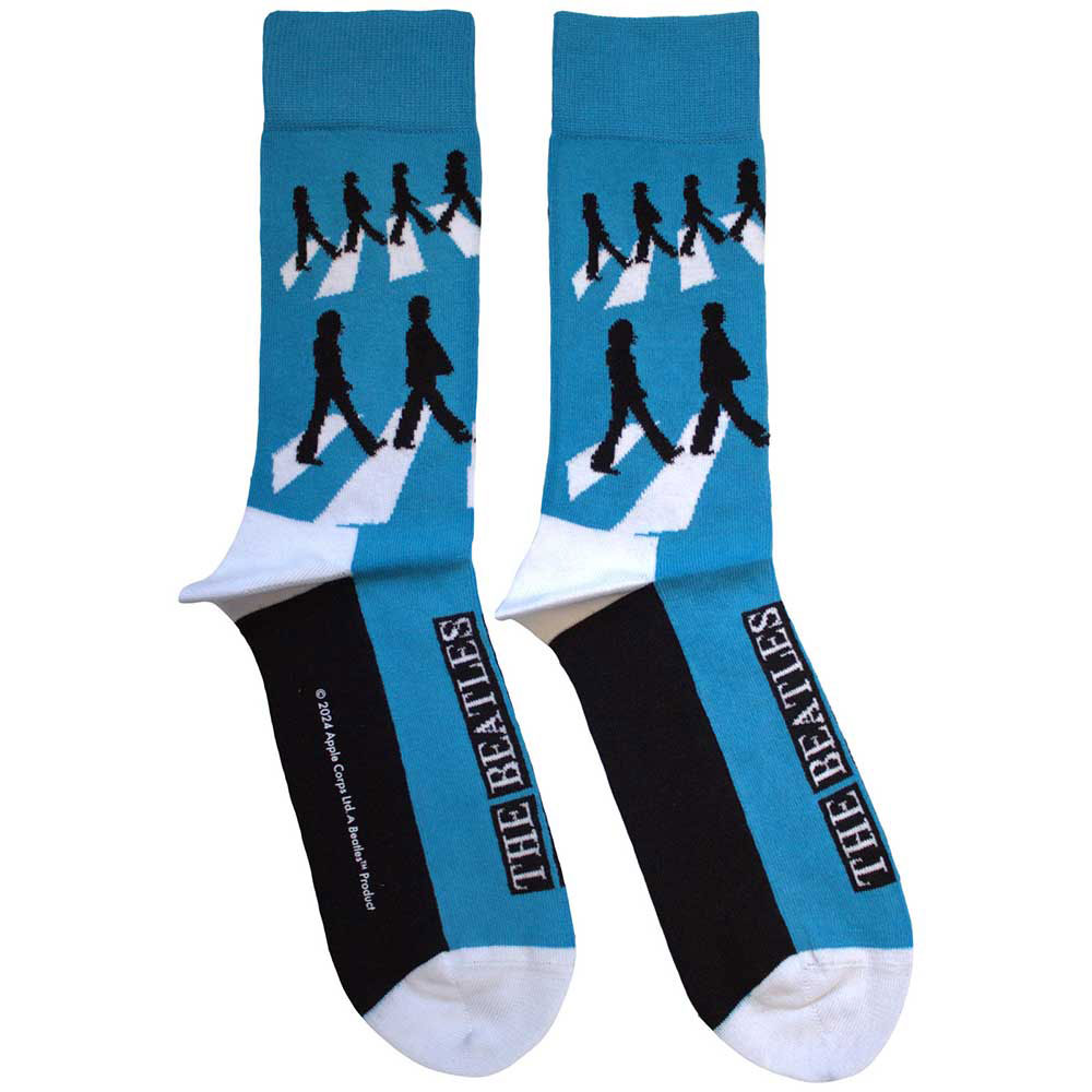 The Beatles: Abbey Road Silhouettes Repeat (UK Size 4 - 7) Strømper – officielt merchandise