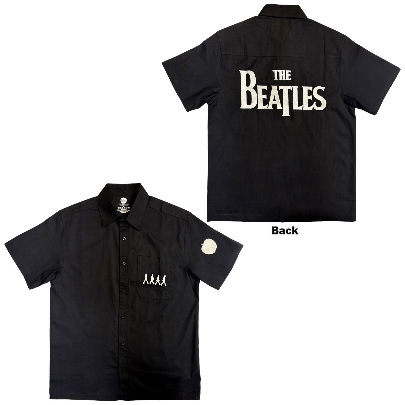 The Beatles: Apple Logo / Walking Casual Shirt (Back Print)