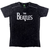 The Beatles: Drop T Logo Snow Wash (Wash Collection) T-shirt – officielt merchandise