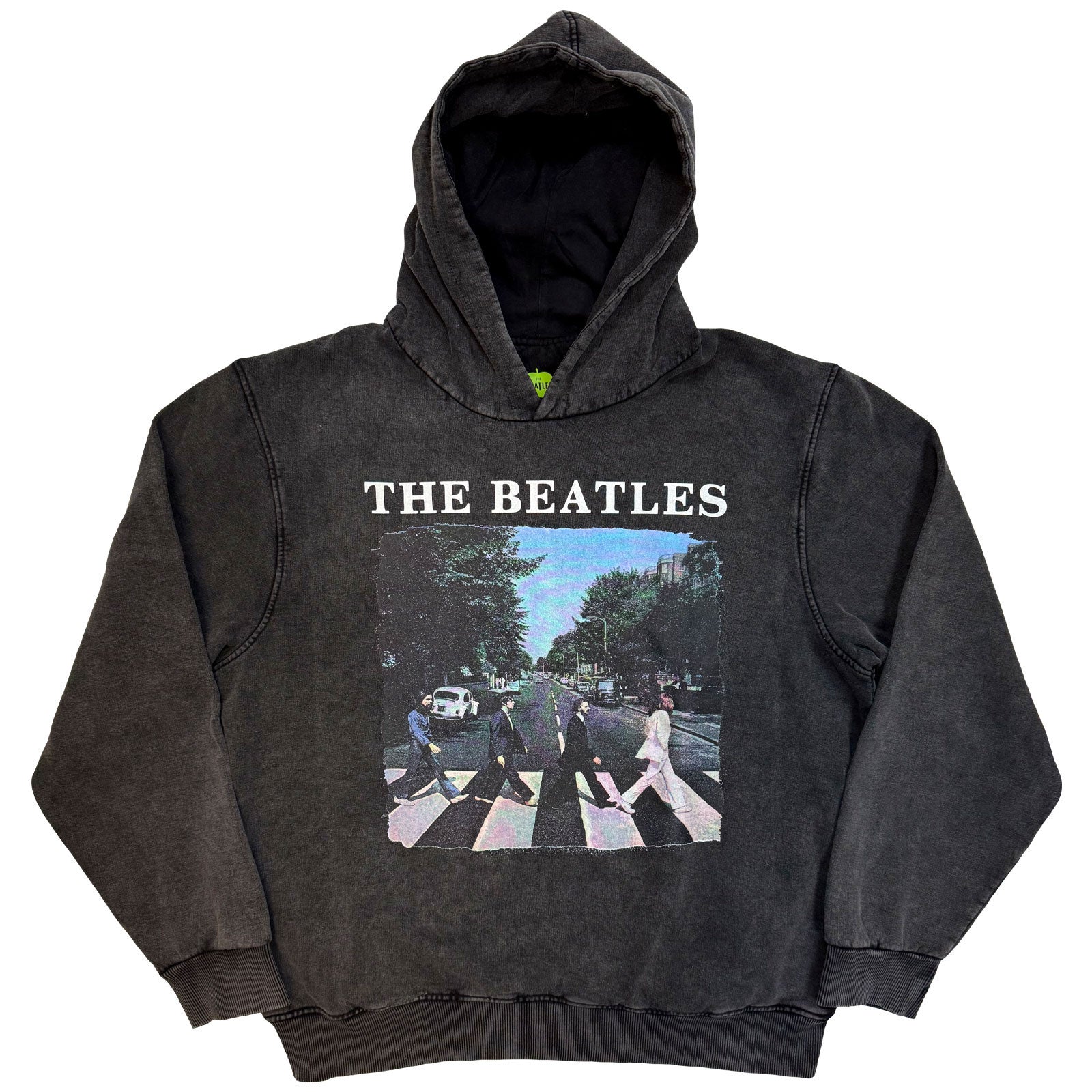 The Beatles: Abbey Road & Logo Stone Wash Pullover Hoodie (Wash)