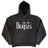 The Beatles: Guitar & Drop T Stone Wash Pullover Hoodie (Wash)