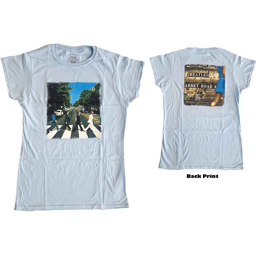 The Beatles: Vintage Abbey Road T-Shirt (Kvinder) (Back Print)