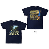 The Beatles: Vintage Abbey Road (Navy Blue) T-shirt – officielt merchandise