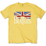 The Beatles: Drop T Logo & Vintage Flag (LOS) T-shirt – officielt merchandise