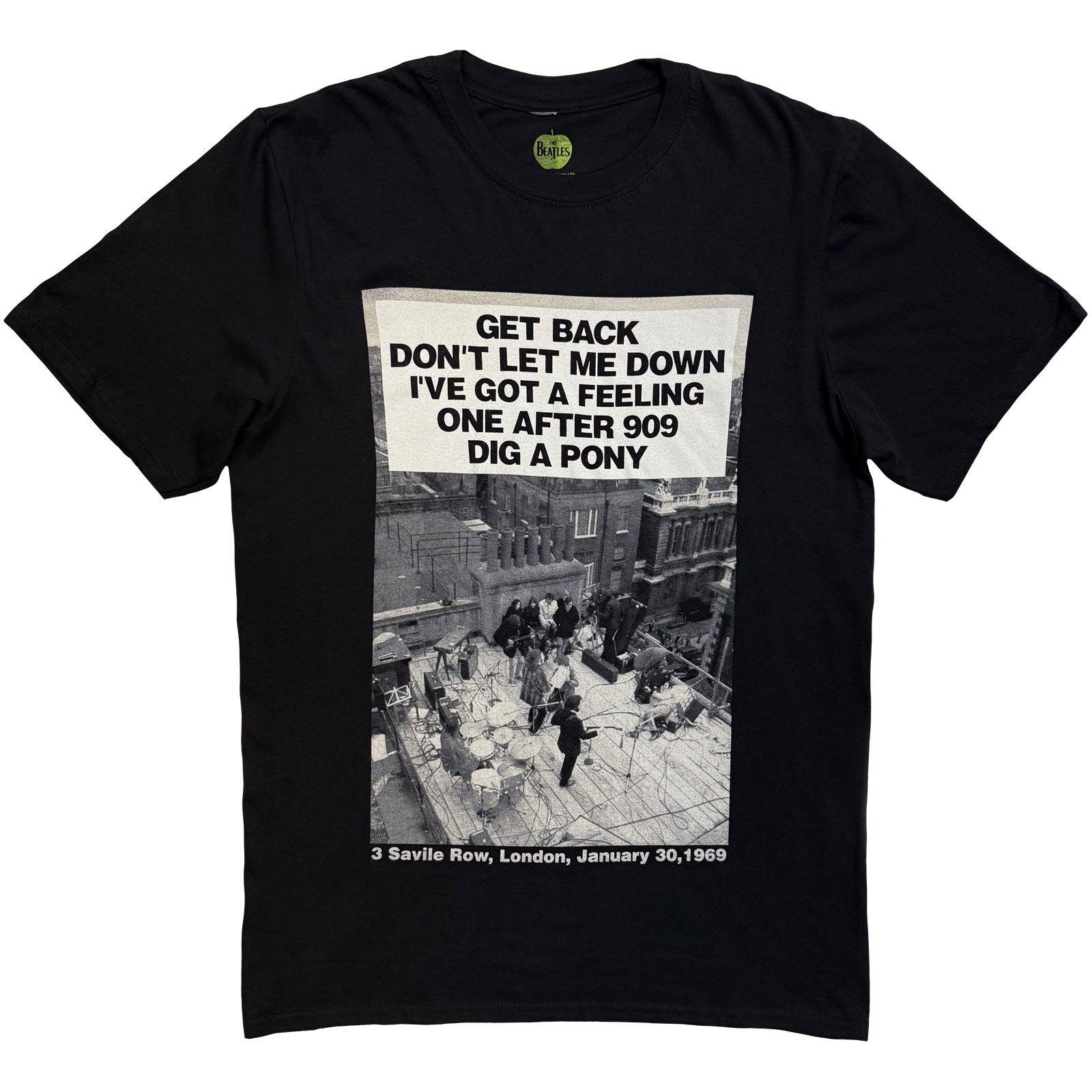 The Beatles: Rooftop Songs T-shirt – officielt merchandise