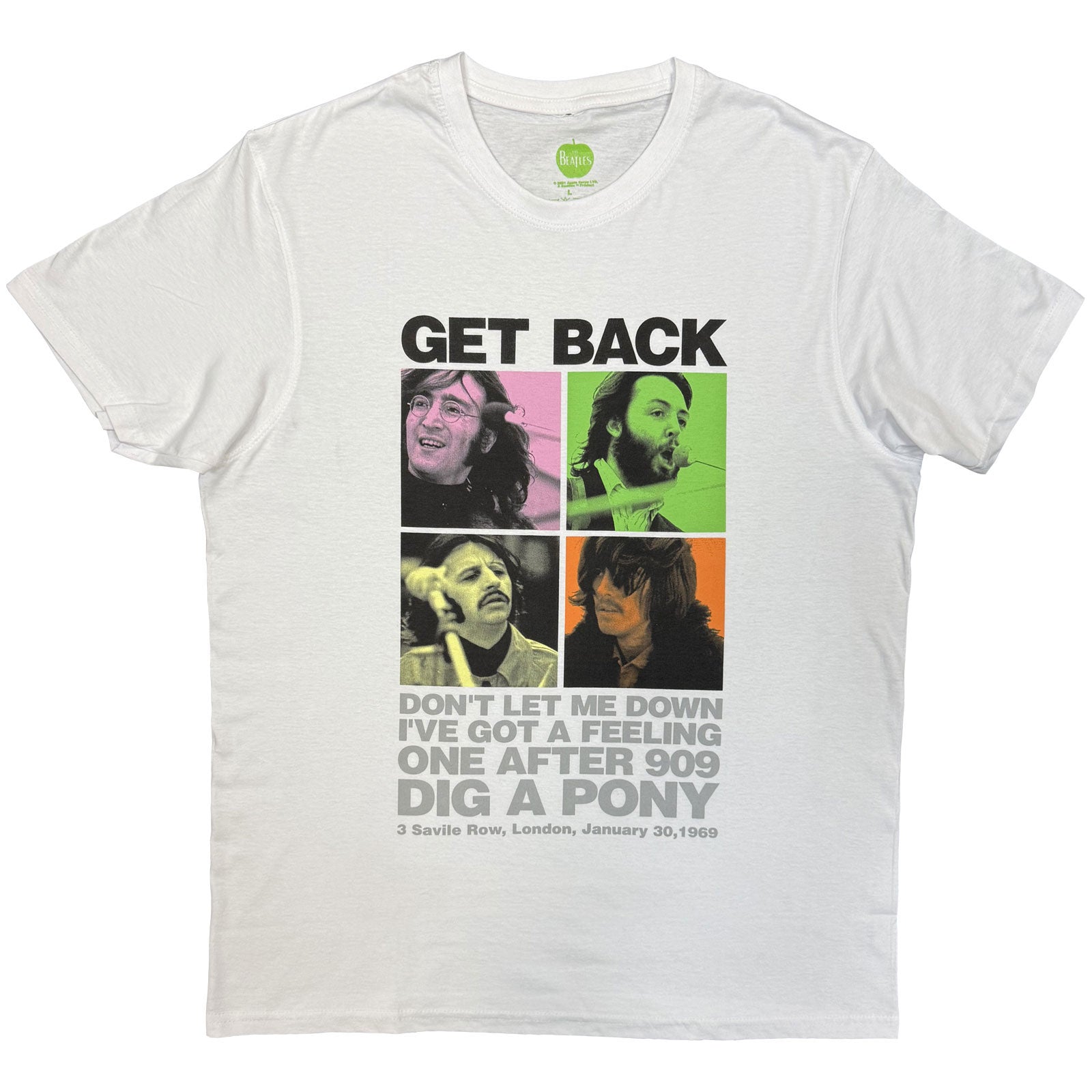 The Beatles: 3 Savile Row T-shirt – officielt merchandise