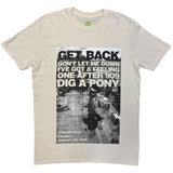 The Beatles: Rooftop Shot (Natural) T-shirt – officielt merchandise