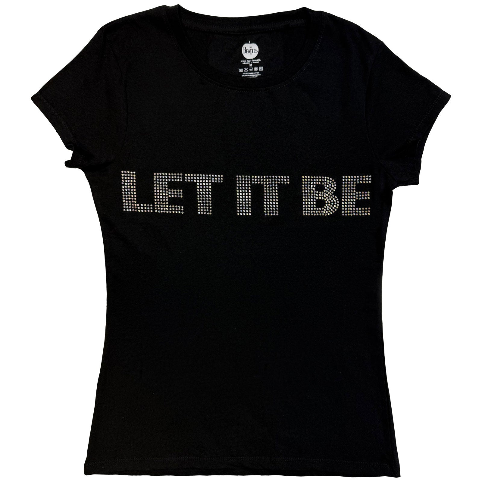 The Beatles: Let It Be Crystals (Embellished) T-shirt – officielt merchandise