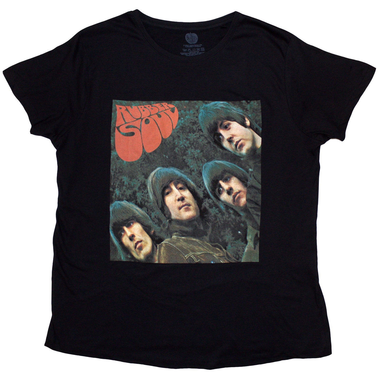 The Beatles: Rubber Soul Album Cover T-shirt – officielt merchandise