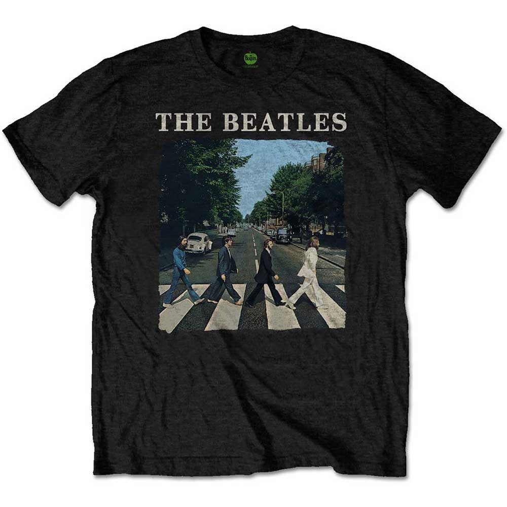 The Beatles: Abbey Road & Logo T-shirt – officielt merchandise