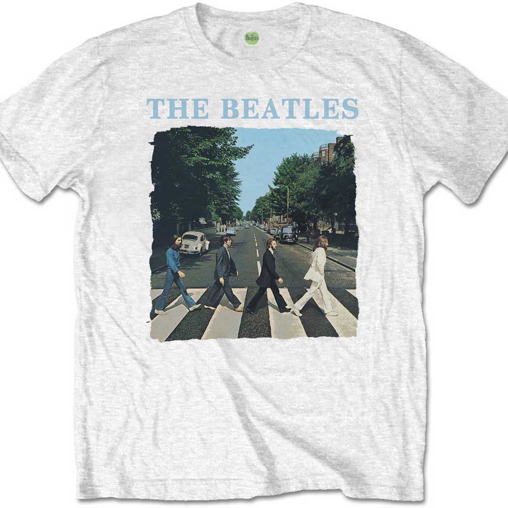 The Beatles: Abbey Road & Logo T-shirt – officielt merchandise