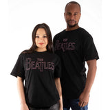 The Beatles: Drop T Embroidered (Embellished) T-shirt – officielt merchandise