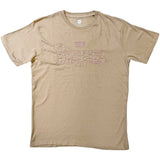 The Beatles: Drop T Embroidered (Sand) (Embellished) T-shirt – officielt merchandise