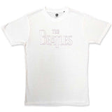 The Beatles: Drop T Embroidered (Embellished) T-shirt – officielt merchandise