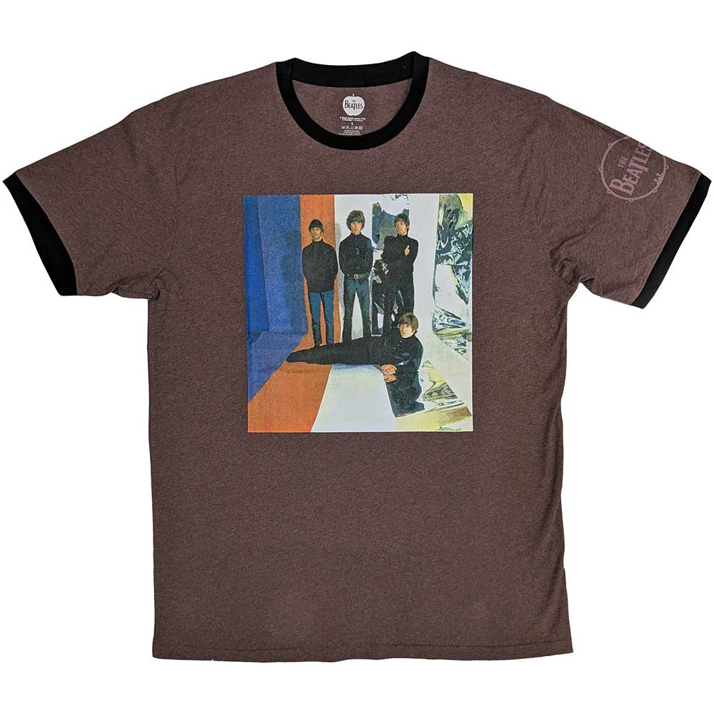 The Beatles: Stripes T-shirt – officielt merchandise