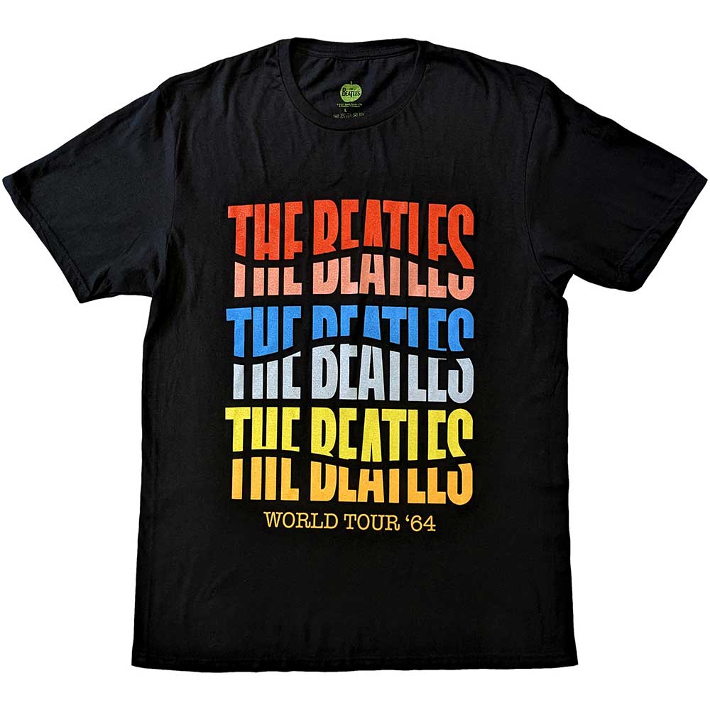 The Beatles: Colour Wave T-shirt – officielt merchandise