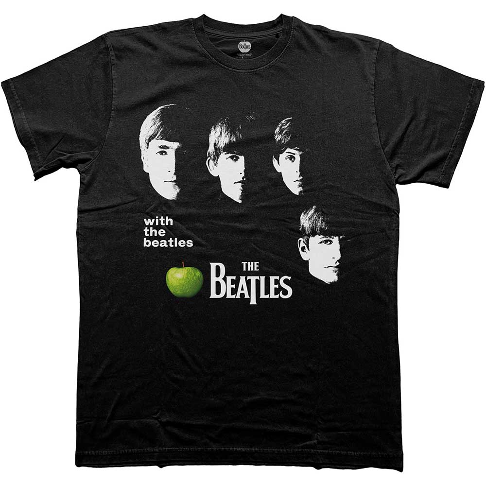 The Beatles: With The Beatles Apple T-shirt – officielt merchandise