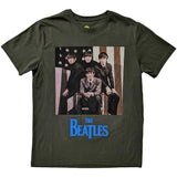The Beatles: US Flag Photo T-shirt – officielt merchandise