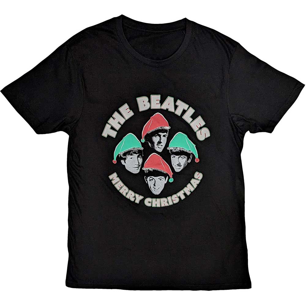 The Beatles: Christmas Hats T-shirt – officielt merchandise