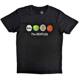 The Beatles: Apple & Drums T-shirt – officielt merchandise