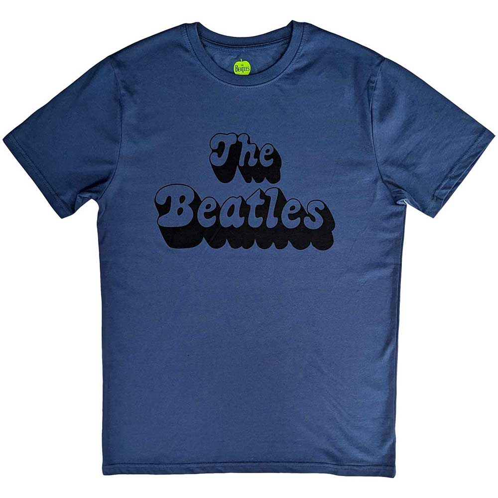 The Beatles: Text Logo Shadow T-shirt – officielt merchandise