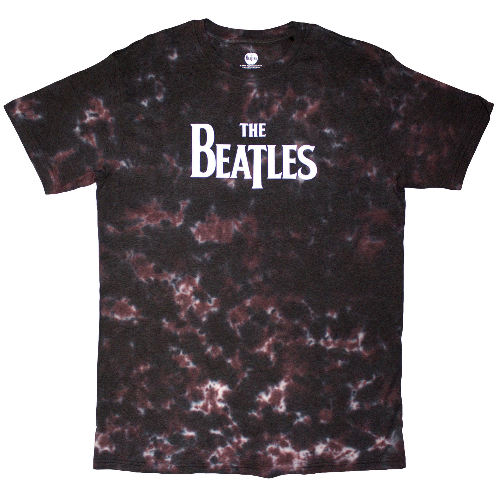 The Beatles: Drop T Logo (Brown) (Wash Collection) T-shirt – officielt merchandise