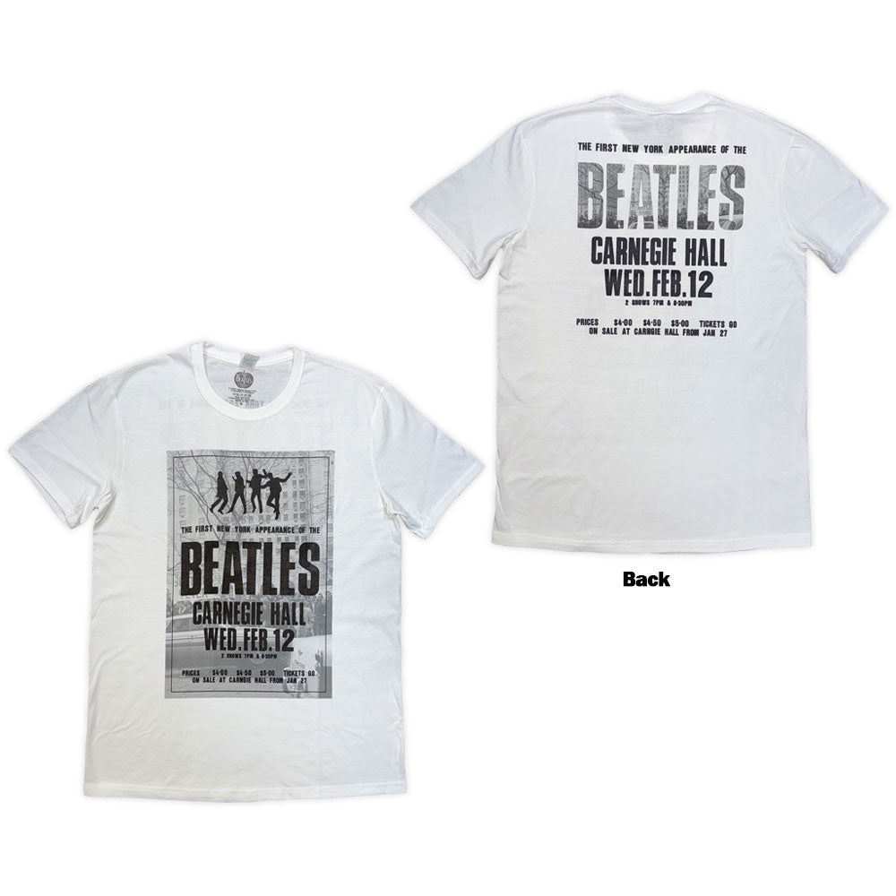 The Beatles: Tour '64 Carnegie Hall T-Shirt (Back Print)