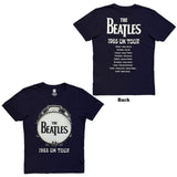 The Beatles: 1965 UK Tour Ringo Drum (Navy Blue) T-shirt – officielt merchandise