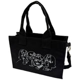 The Beatles: White Album Faces & Apple Cotton Tote Bag (Back Print)