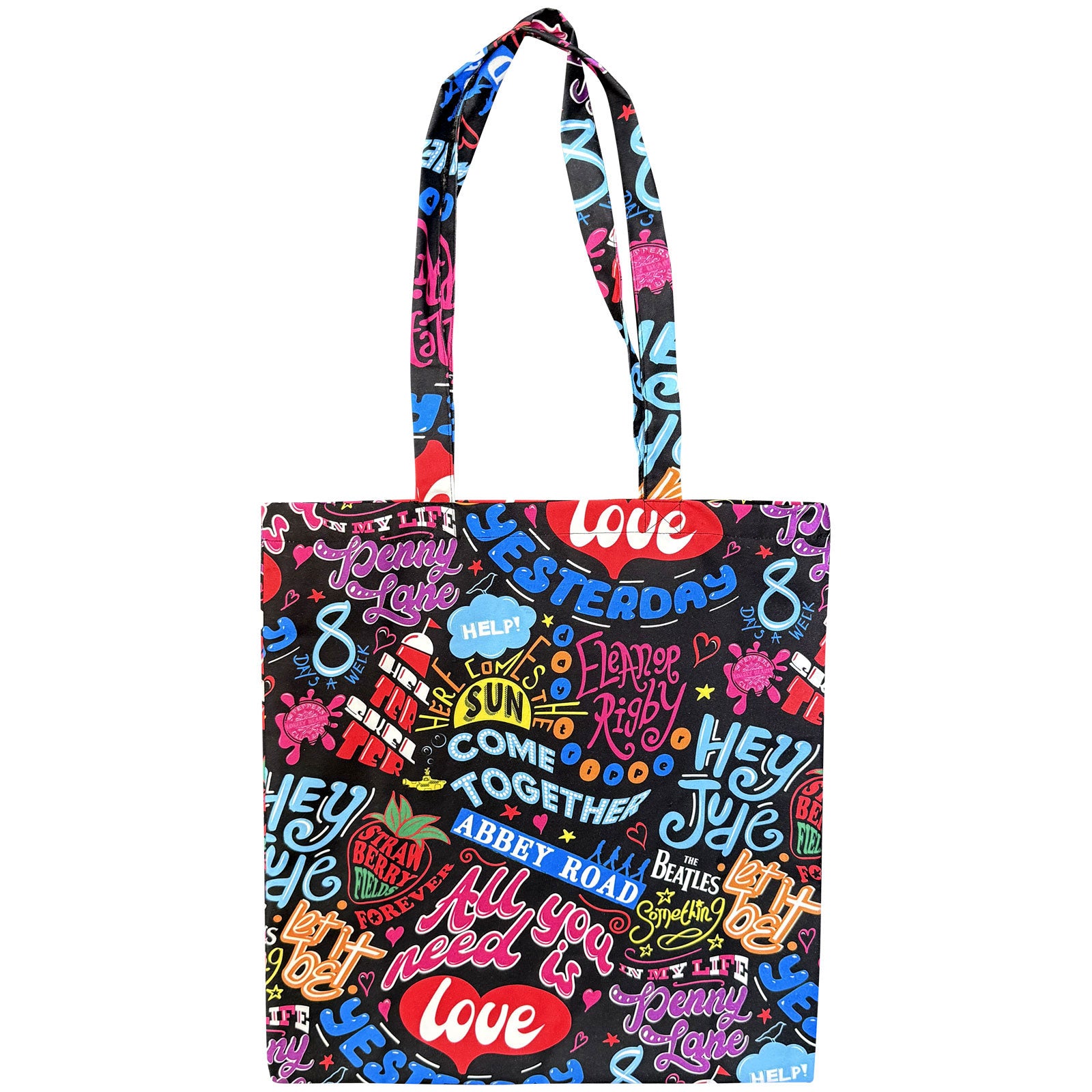 The Beatles: Song Titles Taske – officielt merchandise