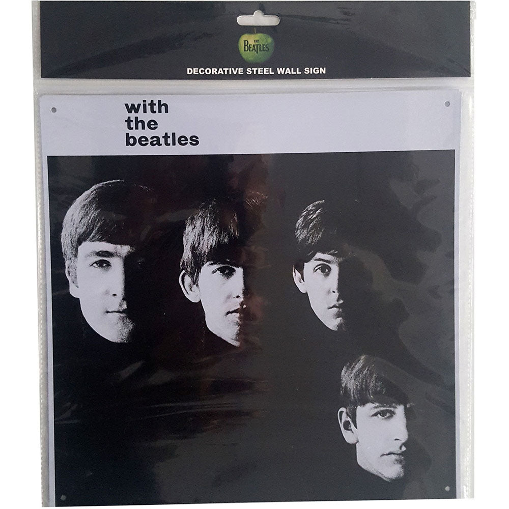 The Beatles: With The Beatles Album Cover Steel Wall Sign