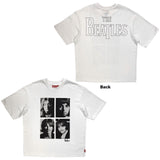 The Beatles: Four Portrait Wash T-shirt – officielt merchandise