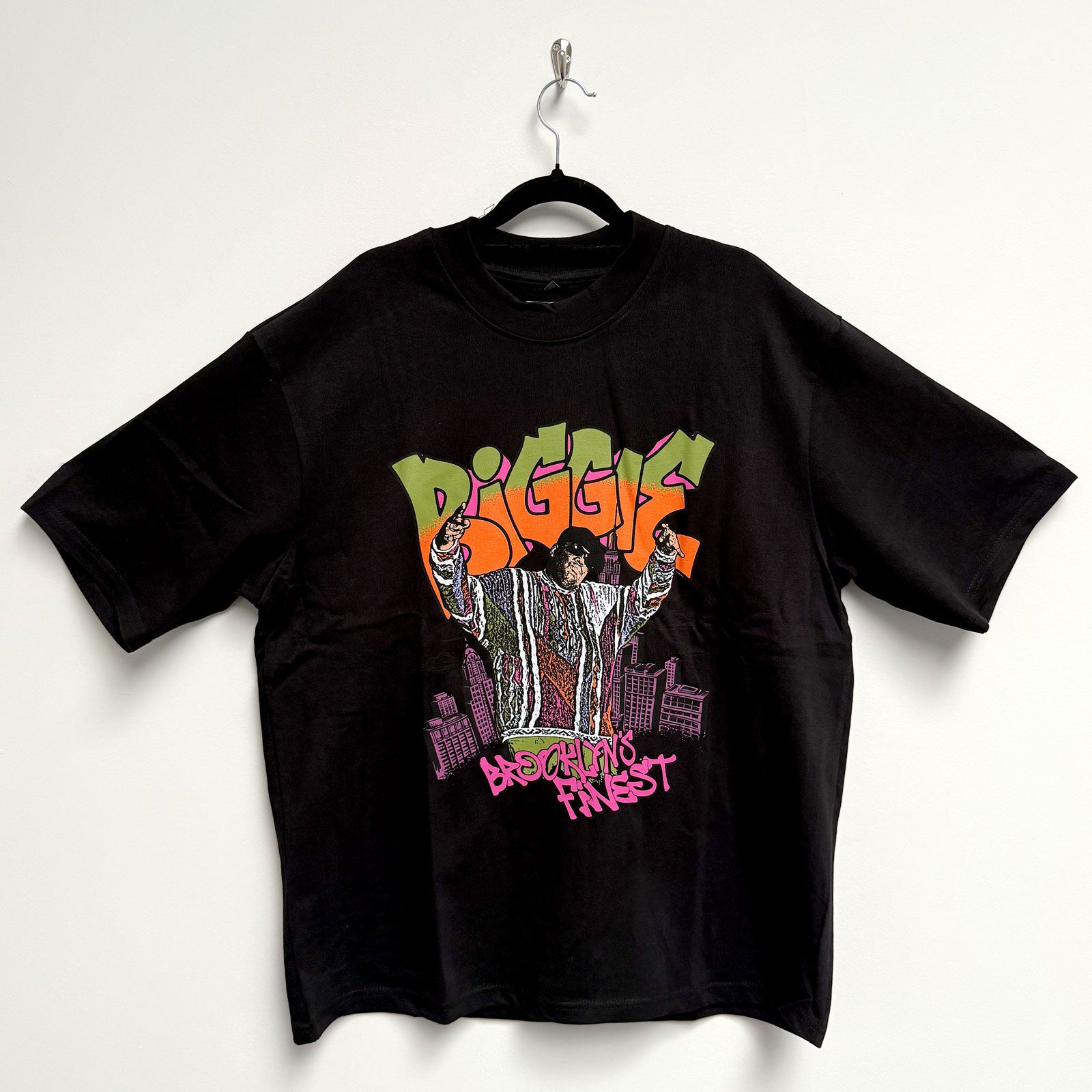 Biggie Smalls: Cartoon Graffiti Oversized Boxy T-Shirt