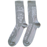 Biggie Smalls: Crown Monochrome (Grey & White) (UK Size 7 - 11) Strømper – officielt merchandise