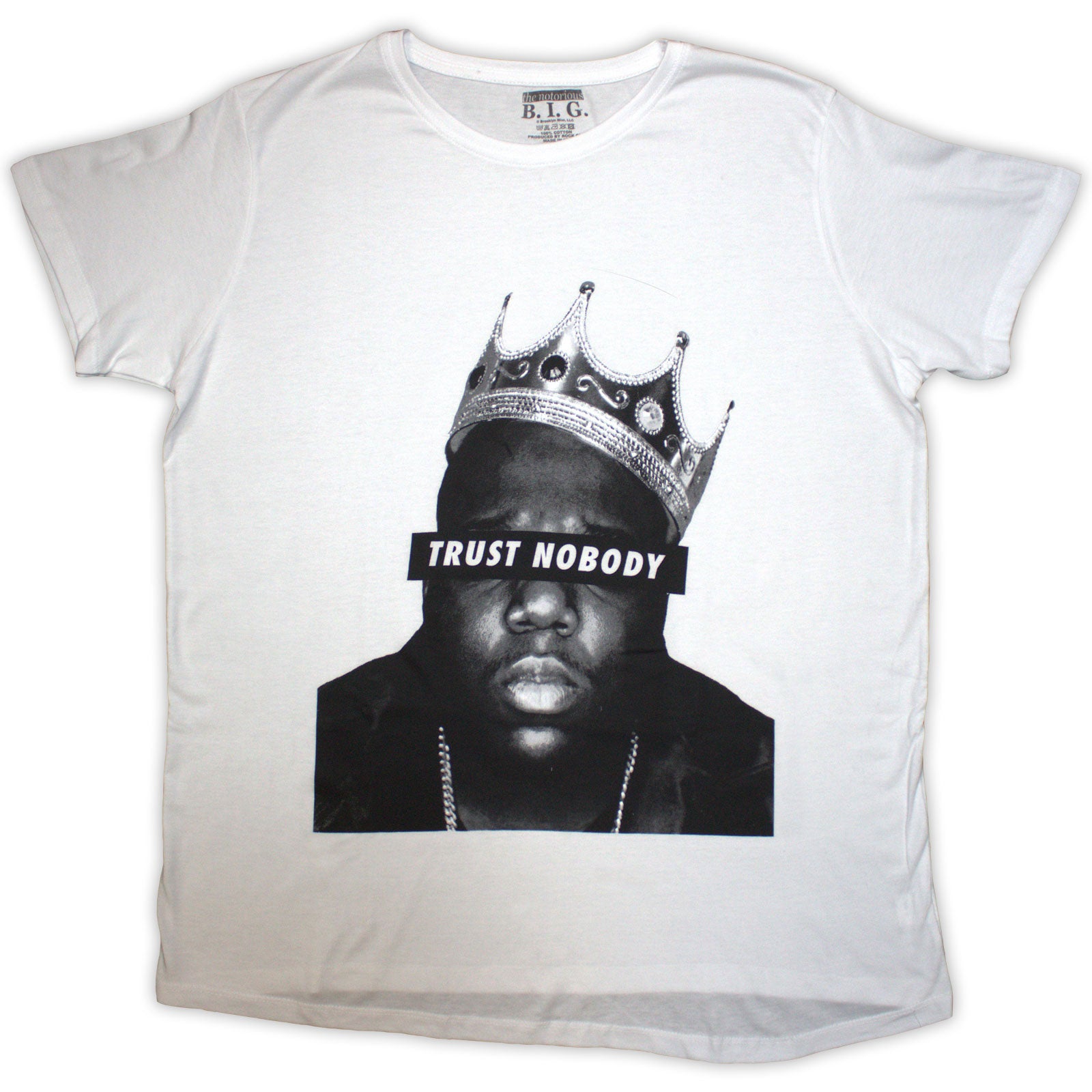 Biggie Smalls: Trust Nobody T-shirt – officielt merchandise