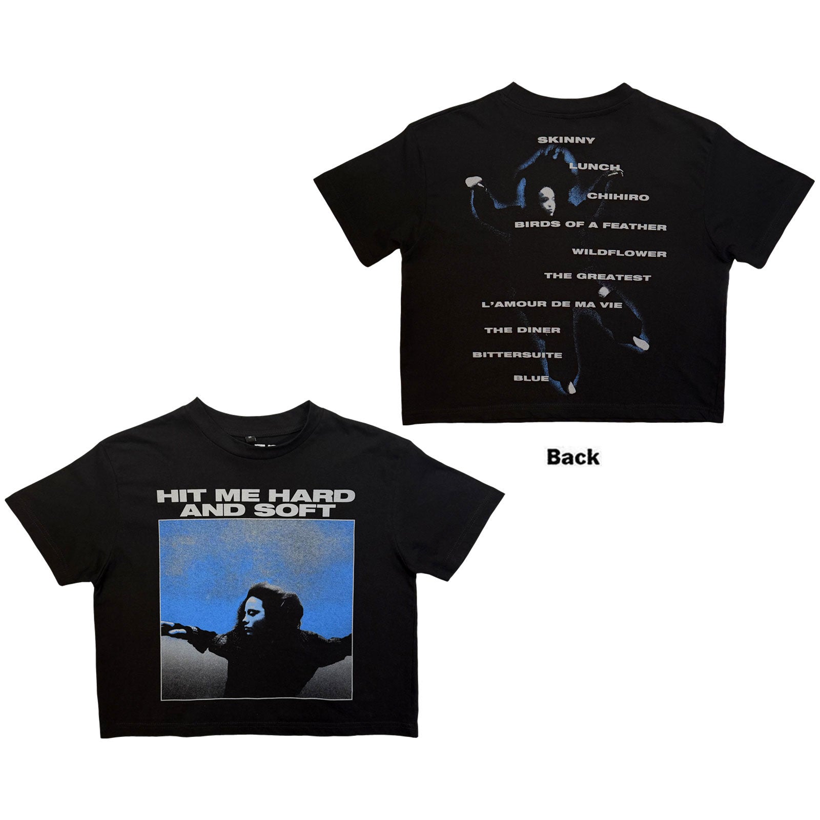 Billie Eilish: HMHAS Tracklist T-shirt – officielt merchandise