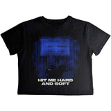 Billie Eilish: HMHAS Blue Lines Crop Top (Kvinder)