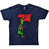 Billie Eilish: Hands Face (Navy Blue) (Wash Collection) T-shirt – officielt merchandise