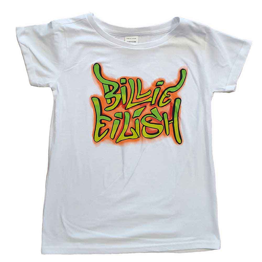 Billie Eilish: Graffiti (Skinny Fit) (LOS) T-shirt – officielt merchandise
