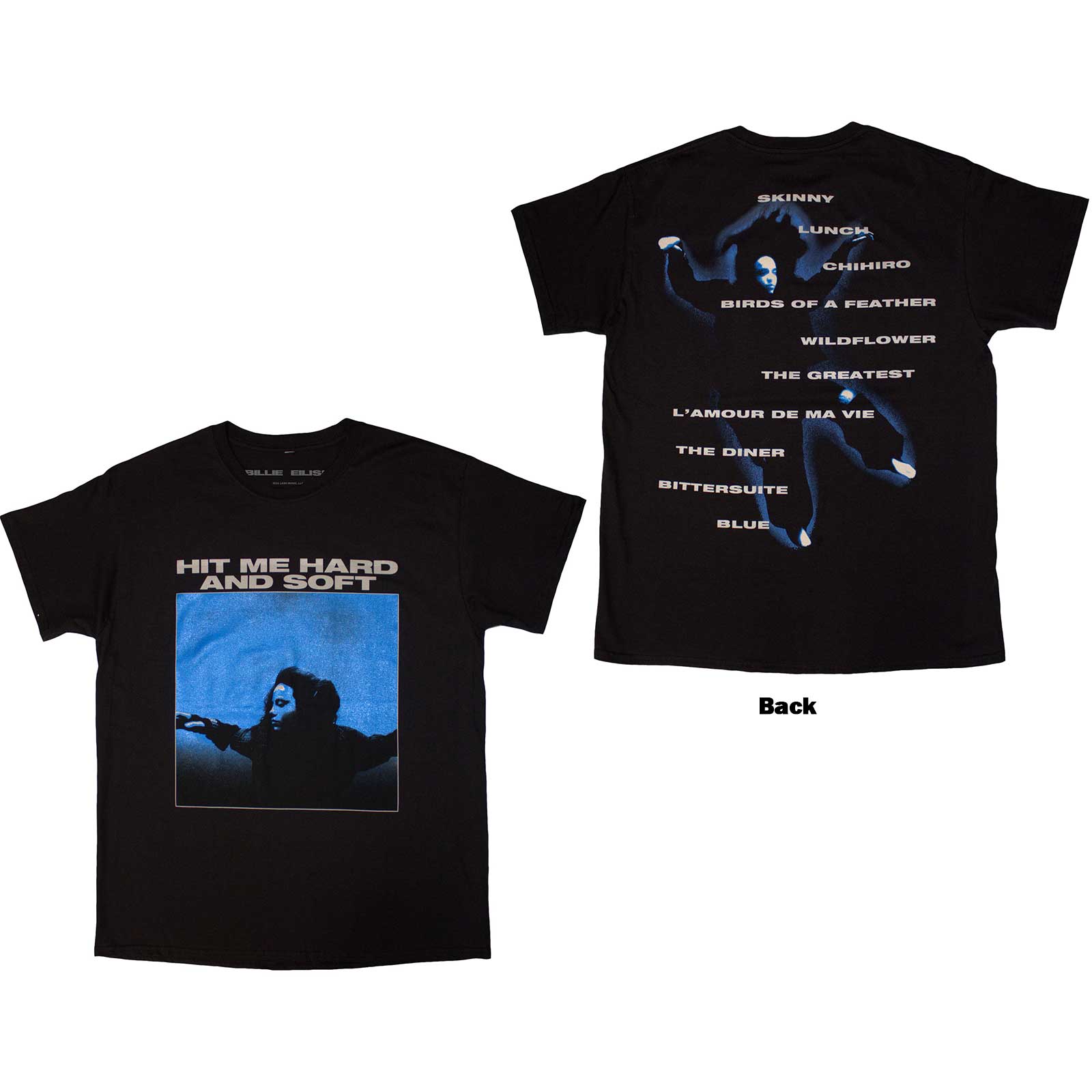 Billie Eilish: Hit Me Hard And Soft Tracklist T-Shirt