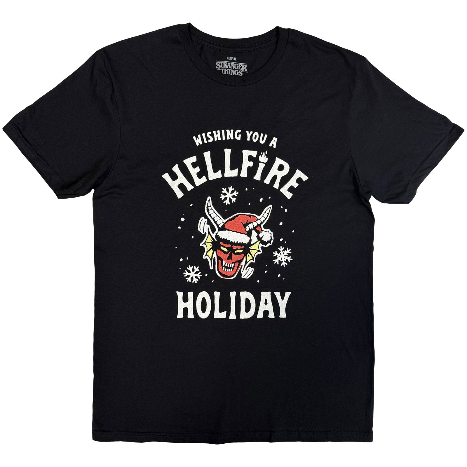 Netflix: Stranger Things - Wishing You A Hell Fire T-Shirt