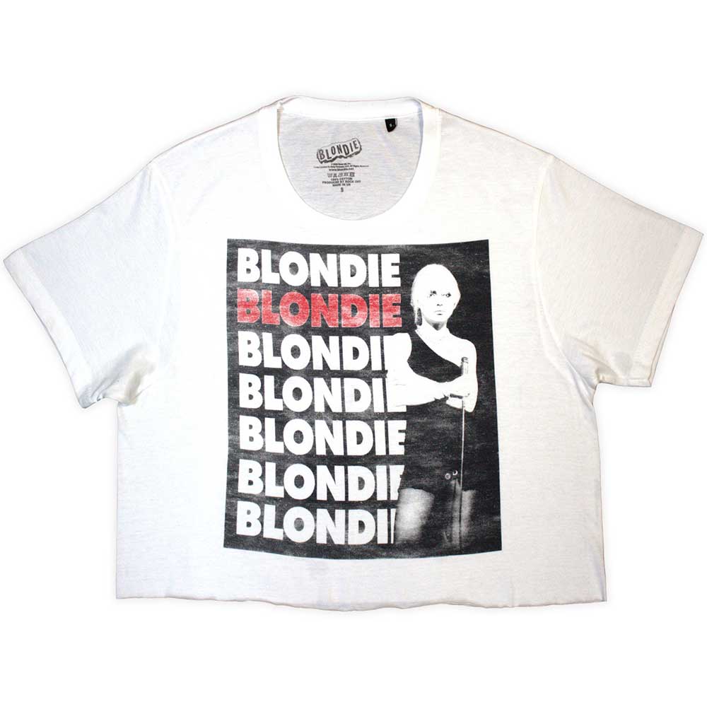 Blondie: Stacked Logo Crop Top (Kvinder)