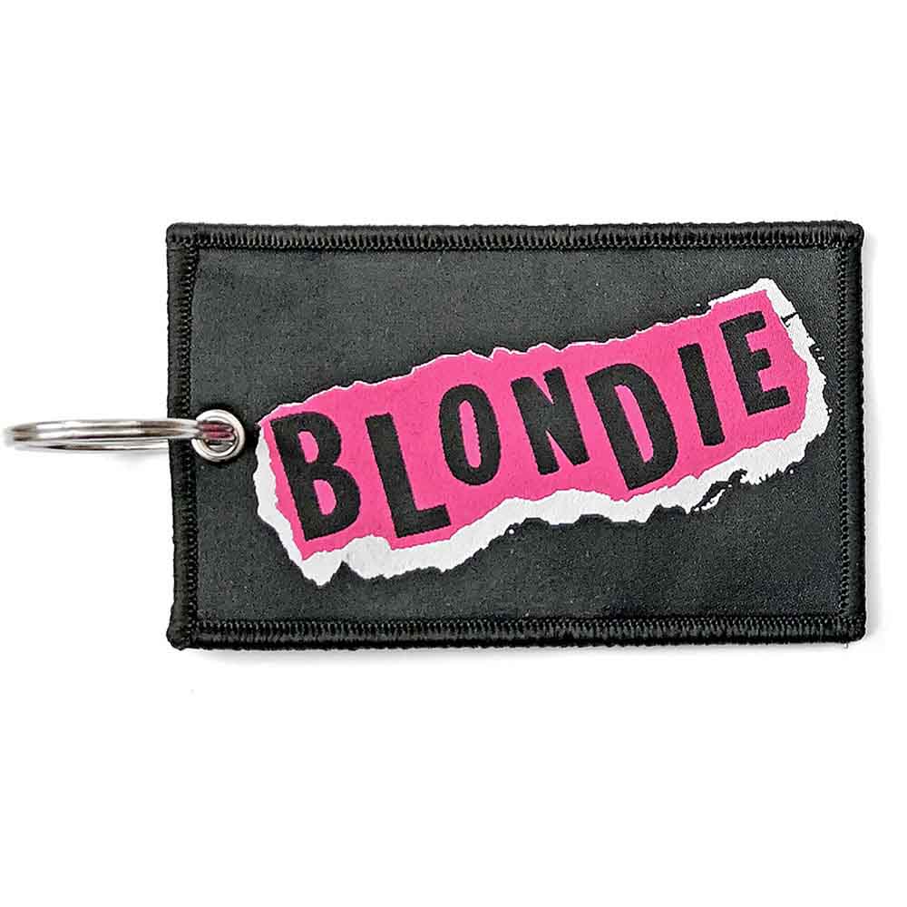 Blondie: Punk Logo (Double Sided) Patch nøglering – officielt merchandise