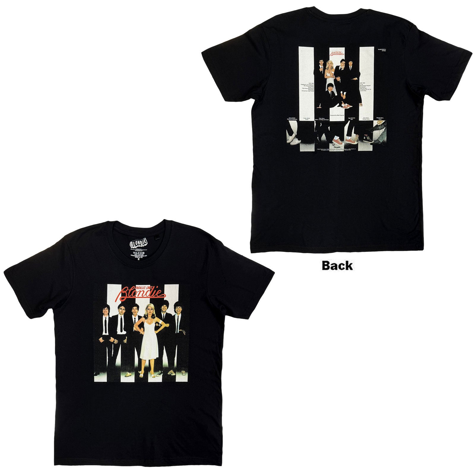 Blondie: Parallel Lines T-Shirt (Back Print)