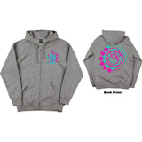Blink-182: Double Six Arrow Smile Zipped Hoodie (Back Print)