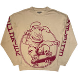 Blink - 182: Rabbit Skateboard (Natural) Sweatshirt – officielt merchandise