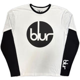 Blur: Circle Logo (Black & White) (Sleeve Print) Long Sleeve – officielt merchandise