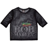 Bob Marley: Logo Crop Top (Kvinder) (Mesh)