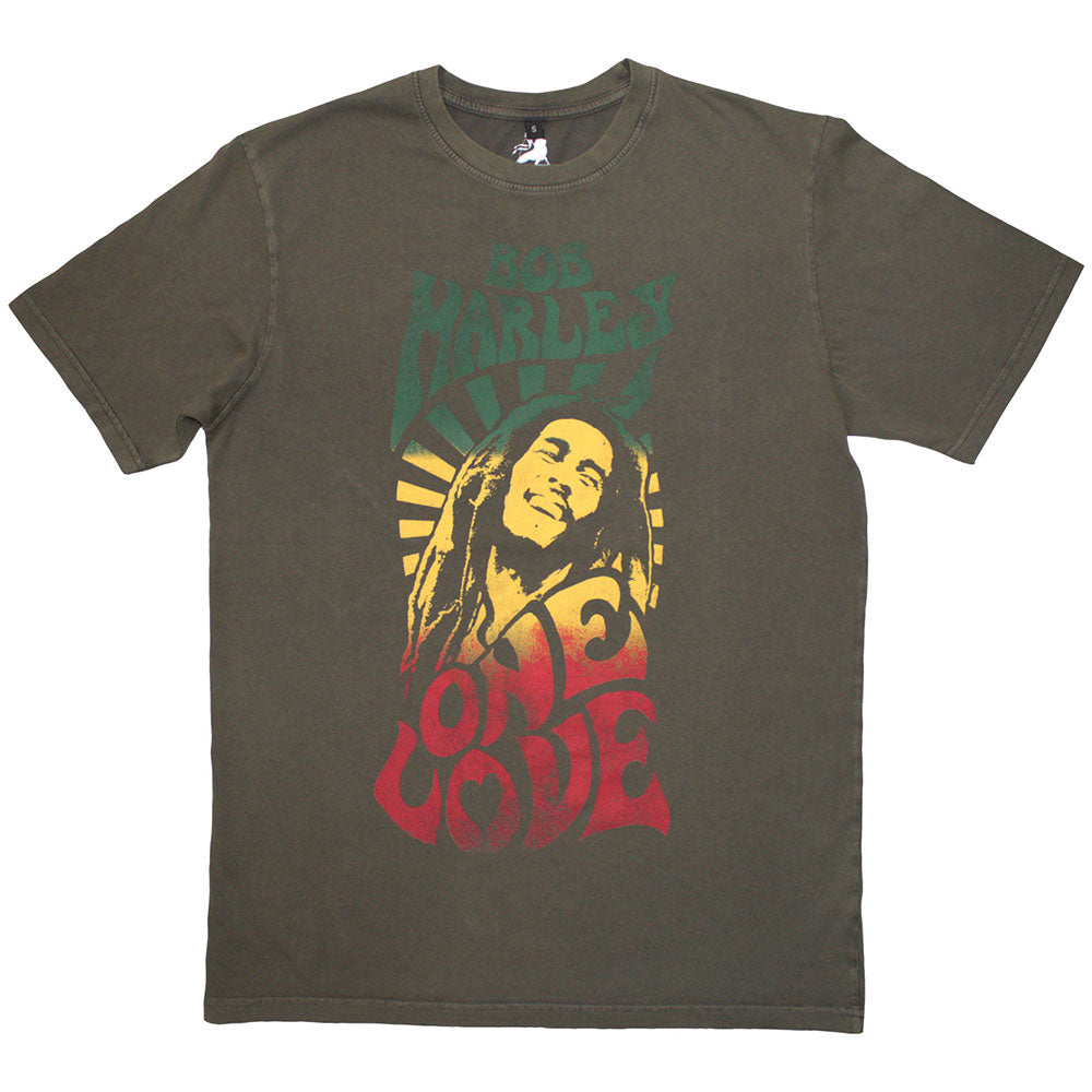 Bob Marley: One Love Gradient Stone Wash T-Shirt (Stone Wash)